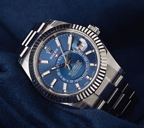 rolex sky dweller blue review|Rolex Sky-Dweller price range.